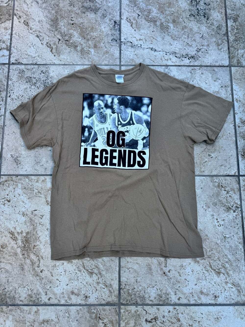Delta Pro Weight OG Legends Graphic T-Shirt Size XL Brown